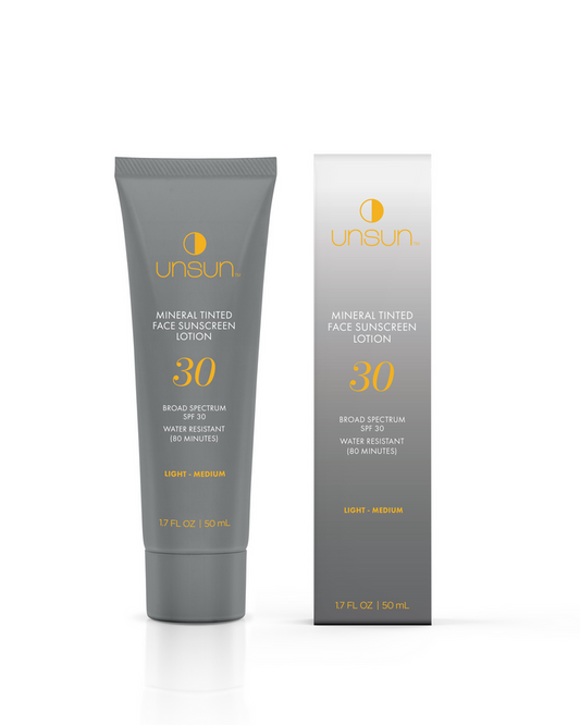 UNSUN Mineral Tinted Face Sunscreen Lotion "Light/Medium"